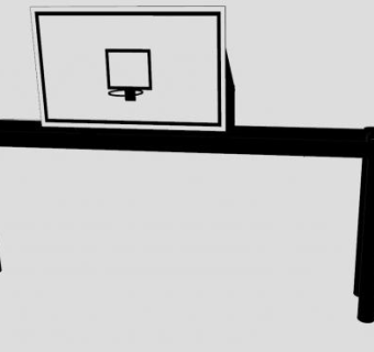 足球门和篮球筐SU模型下载_sketchup草图大师SKP模型