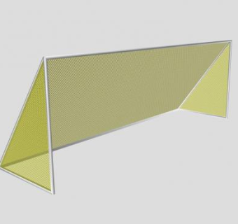 黄色网织足球门SU模型下载_sketchup草图大师SKP模型