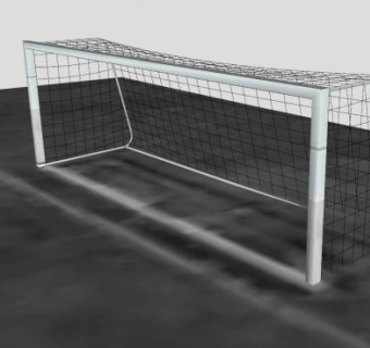 金属门架足球门SU模型下载_sketchup草图大师SKP模型