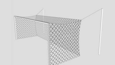 足球球门网SU模型下载_sketchup草图大师SKP模型