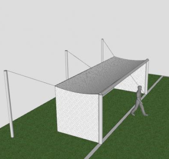足球场球门SU模型下载_sketchup草图大师SKP模型