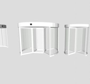 旋转门集合SU模型下载_sketchup草图大师SKP模型