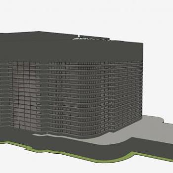 商业办公楼SU模型下载_sketchup草图大师SKP模型