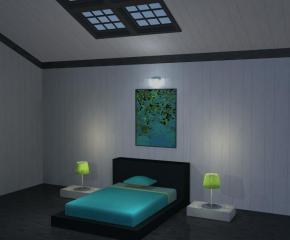 现代装修家居主卧室SU模型下载_sketchup草图大师SKP模型