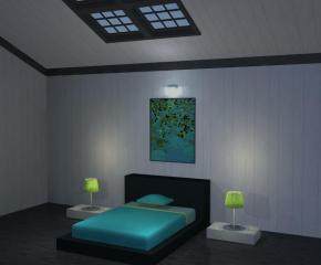 现代装修家居主卧室SU模型下载_sketchup草图大师SKP模型