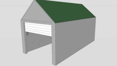 车库汽车修理停车厂SU模型下载_sketchup草图大师SKP模型