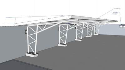 货运车停车场SU模型下载_sketchup草图大师SKP模型