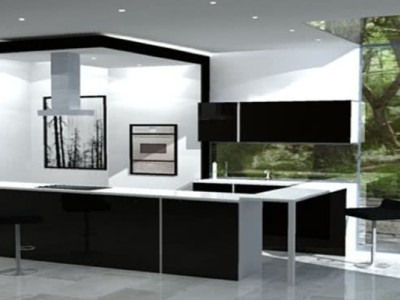 现代简易风格家居厨房SU模型下载_sketchup草图大师SKP模型