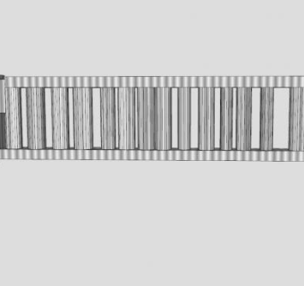 铁闸滑动密码门SU模型下载_sketchup草图大师SKP模型