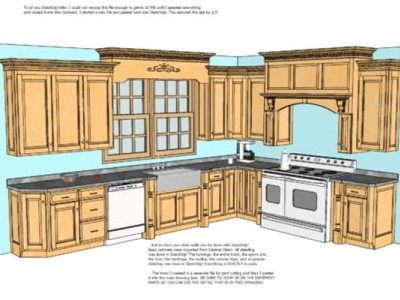 简欧风格家居开放厨房SU模型下载_sketchup草图大师SKP模型