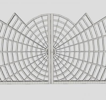 蜘蛛网状门SU模型下载_sketchup草图大师SKP模型