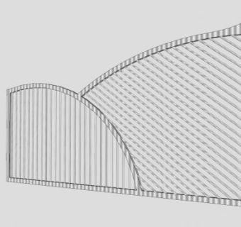 现代风格铁门门扇SU模型下载_sketchup草图大师SKP模型