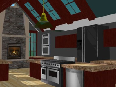 现代梦想厨房SU模型下载_sketchup草图大师SKP模型