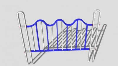 铁护栏设计SU模型下载_sketchup草图大师SKP模型