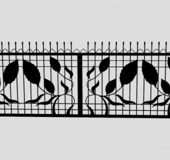 叶珊双扉闸门SU模型下载_sketchup草图大师SKP模型