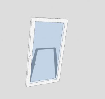 塑钢玻璃门SU模型下载_sketchup草图大师SKP模型