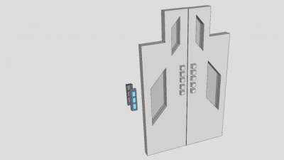 门和感应器SU模型下载_sketchup草图大师SKP模型