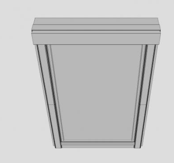 塑钢上悬玻璃窗SU模型下载_sketchup草图大师SKP模型