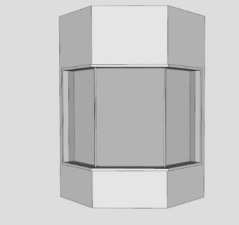 玻璃凸窗SU模型下载_sketchup草图大师SKP模型