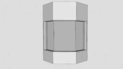 玻璃凸窗SU模型下载_sketchup草图大师SKP模型