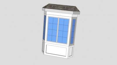 欧式风格凸窗建筑SU模型下载_sketchup草图大师SKP模型