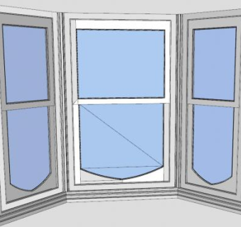 维多利亚建筑风格窗户SU模型下载_sketchup草图大师SKP模型