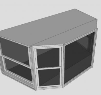 深湾住宅阳台飘窗SU模型下载_sketchup草图大师SKP模型
