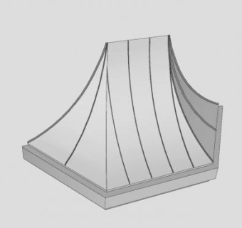 凸窗屋檐建筑SU模型下载_sketchup草图大师SKP模型