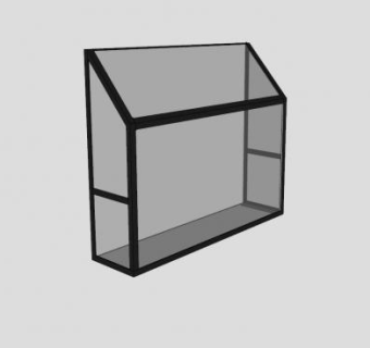 平方玻璃凸窗SU模型下载_sketchup草图大师SKP模型