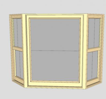 现代休闲型阳台飘窗SU模型下载_sketchup草图大师SKP模型