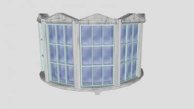 豪华住宅的凸窗SU模型下载_sketchup草图大师SKP模型