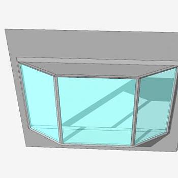 固定式阳台凸窗SU模型下载_sketchup草图大师SKP模型