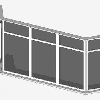 卧室玻璃凸窗SU模型下载_sketchup草图大师SKP模型