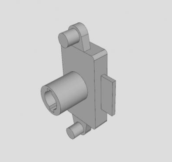圆柱弹簧锁SU模型下载_sketchup草图大师SKP模型
