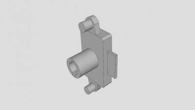 圆柱弹簧锁SU模型下载_sketchup草图大师SKP模型