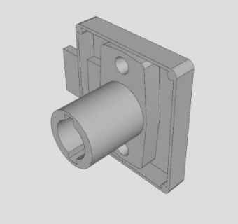抽屉锁的金属零件SU模型下载_sketchup草图大师SKP模型