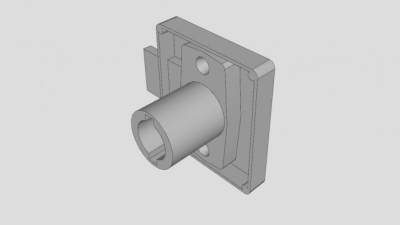 抽屉锁的金属零件SU模型下载_sketchup草图大师SKP模型