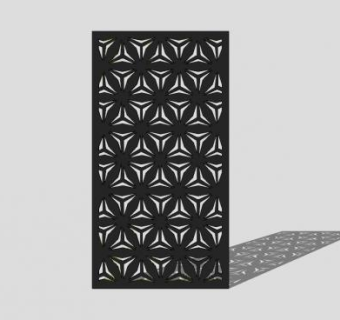 现代切割金属板SU模型下载_sketchup草图大师SKP模型