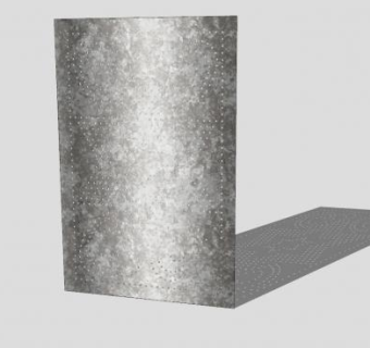 叶形图案锡板穿孔板SU模型下载_sketchup草图大师SKP模型