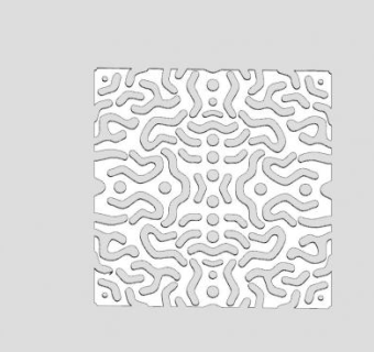 装饰网格金属板SU模型下载_sketchup草图大师SKP模型