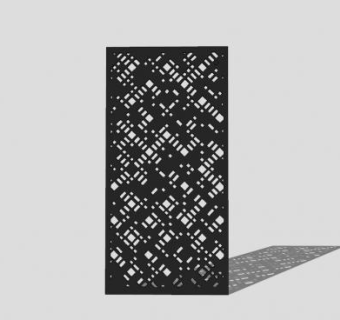 多边形镂空金属板SU模型下载_sketchup草图大师SKP模型