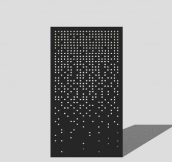 圆形图案金属板SU模型下载_sketchup草图大师SKP模型