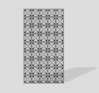 多形状装饰金属板SU模型下载_sketchup草图大师SKP模型