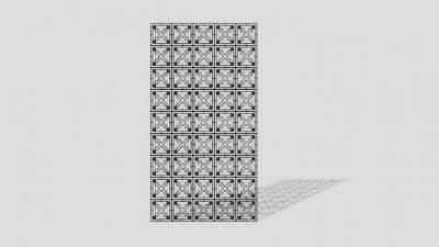 多形状装饰金属板SU模型下载_sketchup草图大师SKP模型