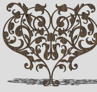 轴对称花纹SU模型下载_sketchup草图大师SKP模型