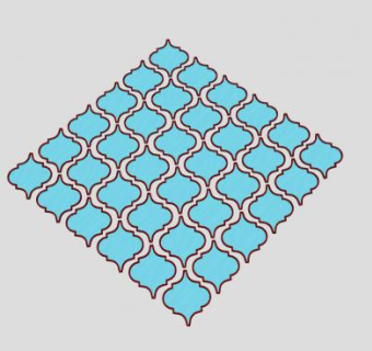 菱形镜面合集SU模型下载_sketchup草图大师SKP模型