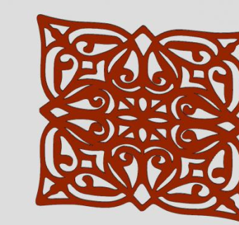 对角花纹装饰SU模型下载_sketchup草图大师SKP模型
