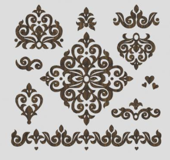 纹理花纹种类SU模型下载_sketchup草图大师SKP模型