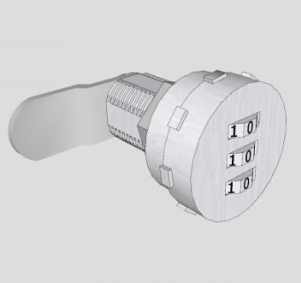 设备柜组合锁SU模型下载_sketchup草图大师SKP模型