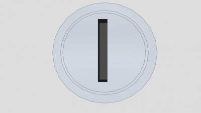 圆形桶柜门锁SU模型下载_sketchup草图大师SKP模型